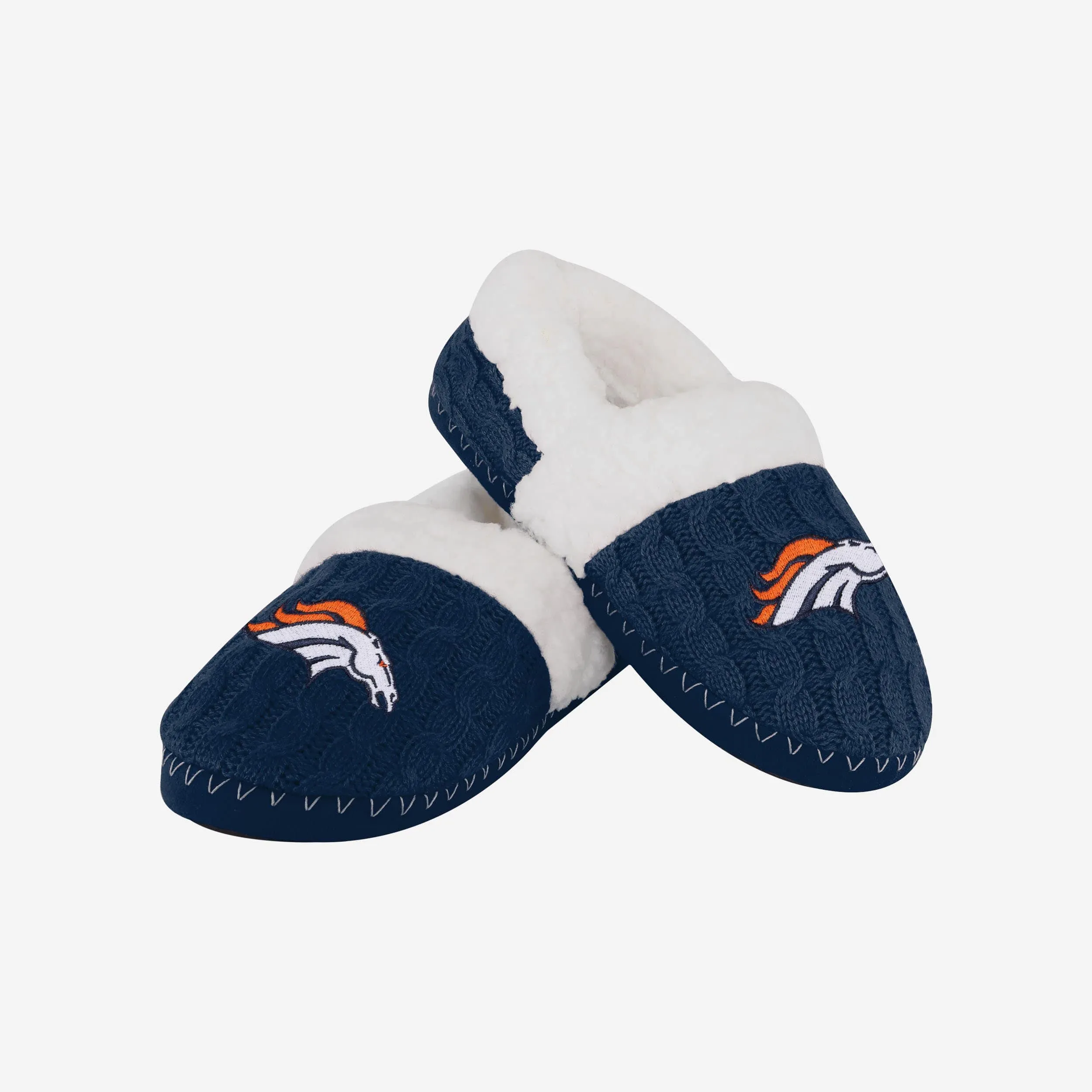 Denver Broncos Womens Team Color Moccasin Slipper