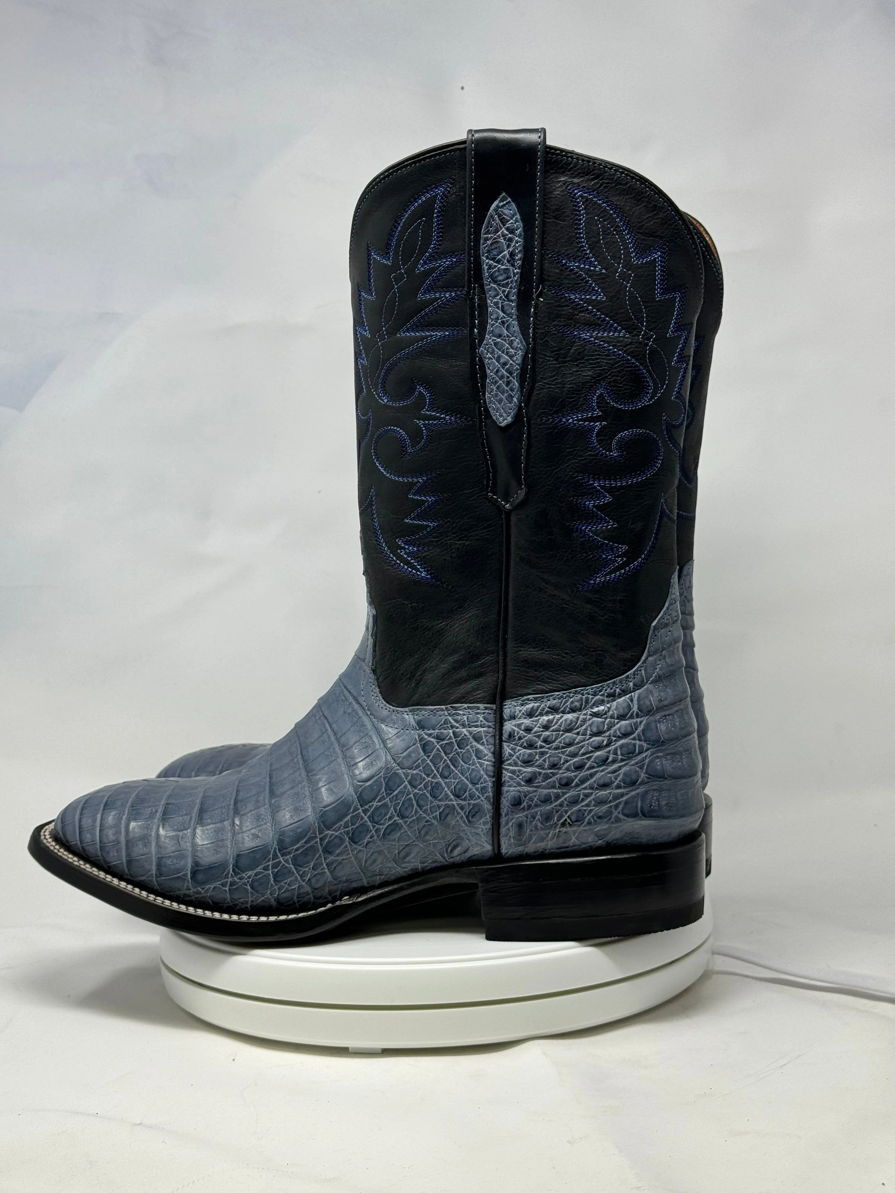 DJ2063 | Don Juan Boots Men's Caiman Belly Blue Jean H Toe P