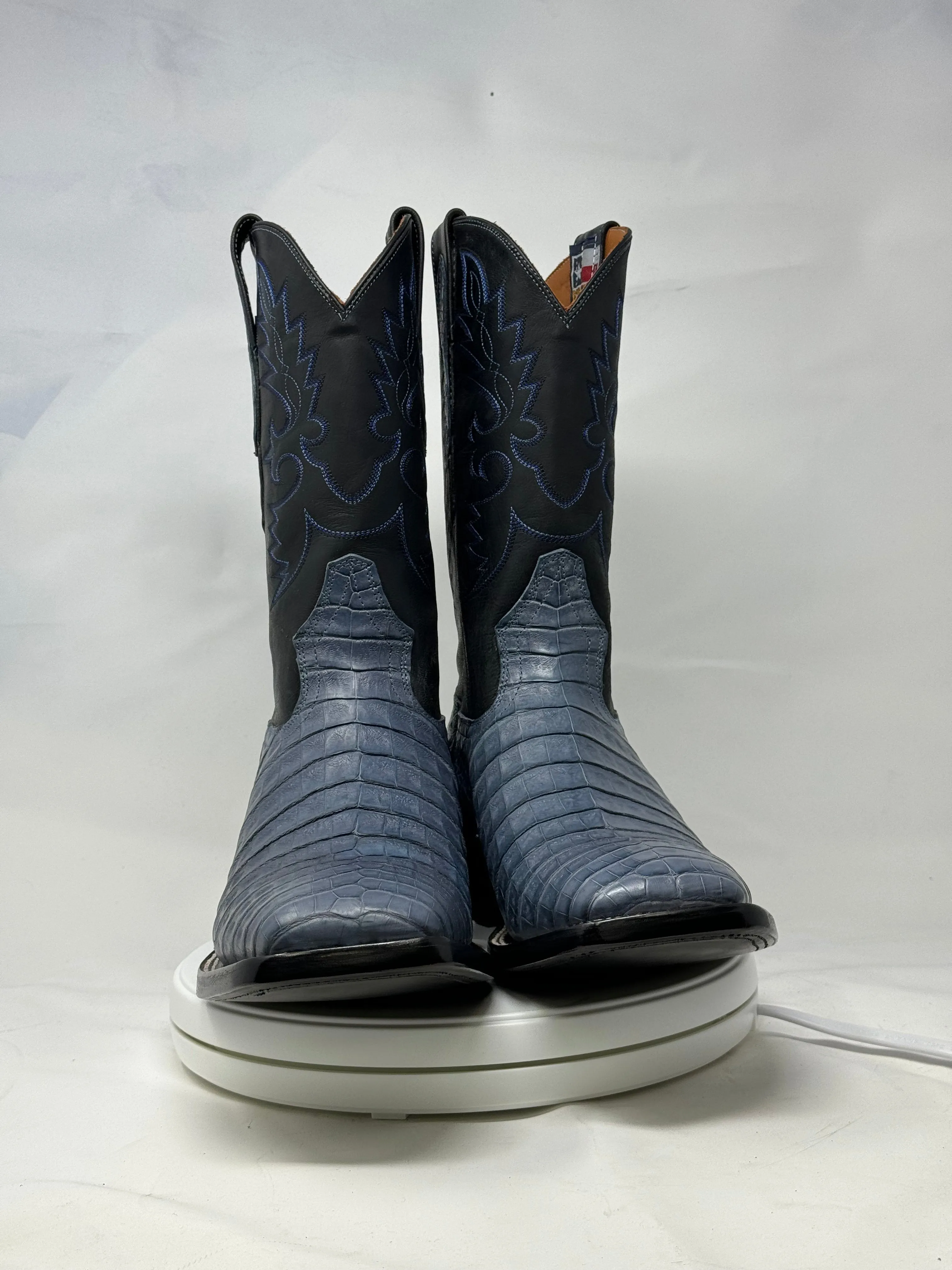 DJ2063 | Don Juan Boots Men's Caiman Belly Blue Jean H Toe P