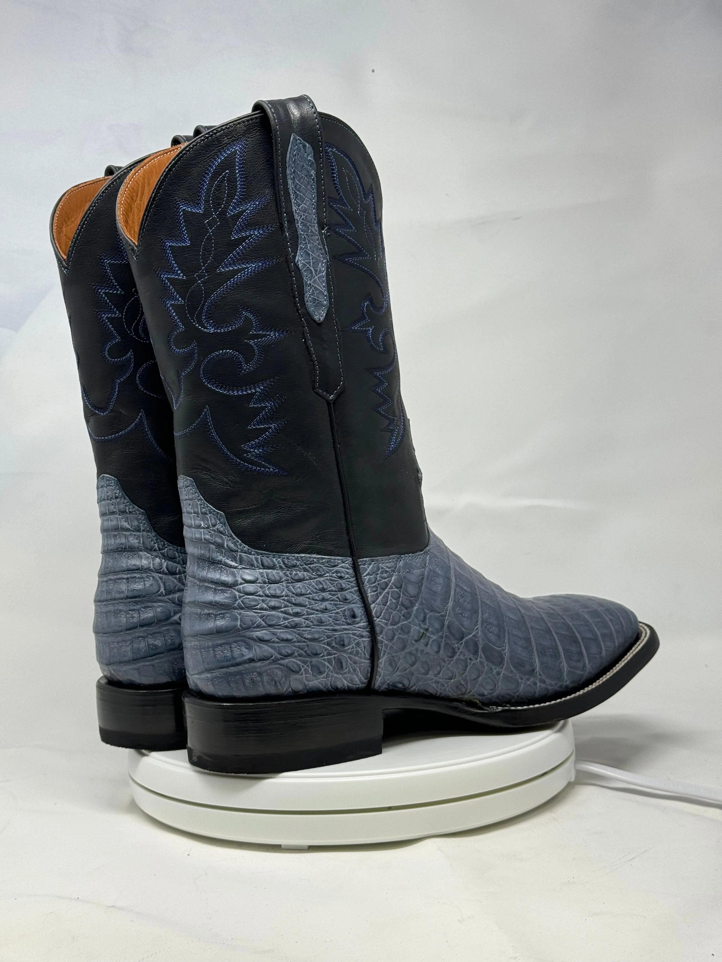 DJ2063 | Don Juan Boots Men's Caiman Belly Blue Jean H Toe P