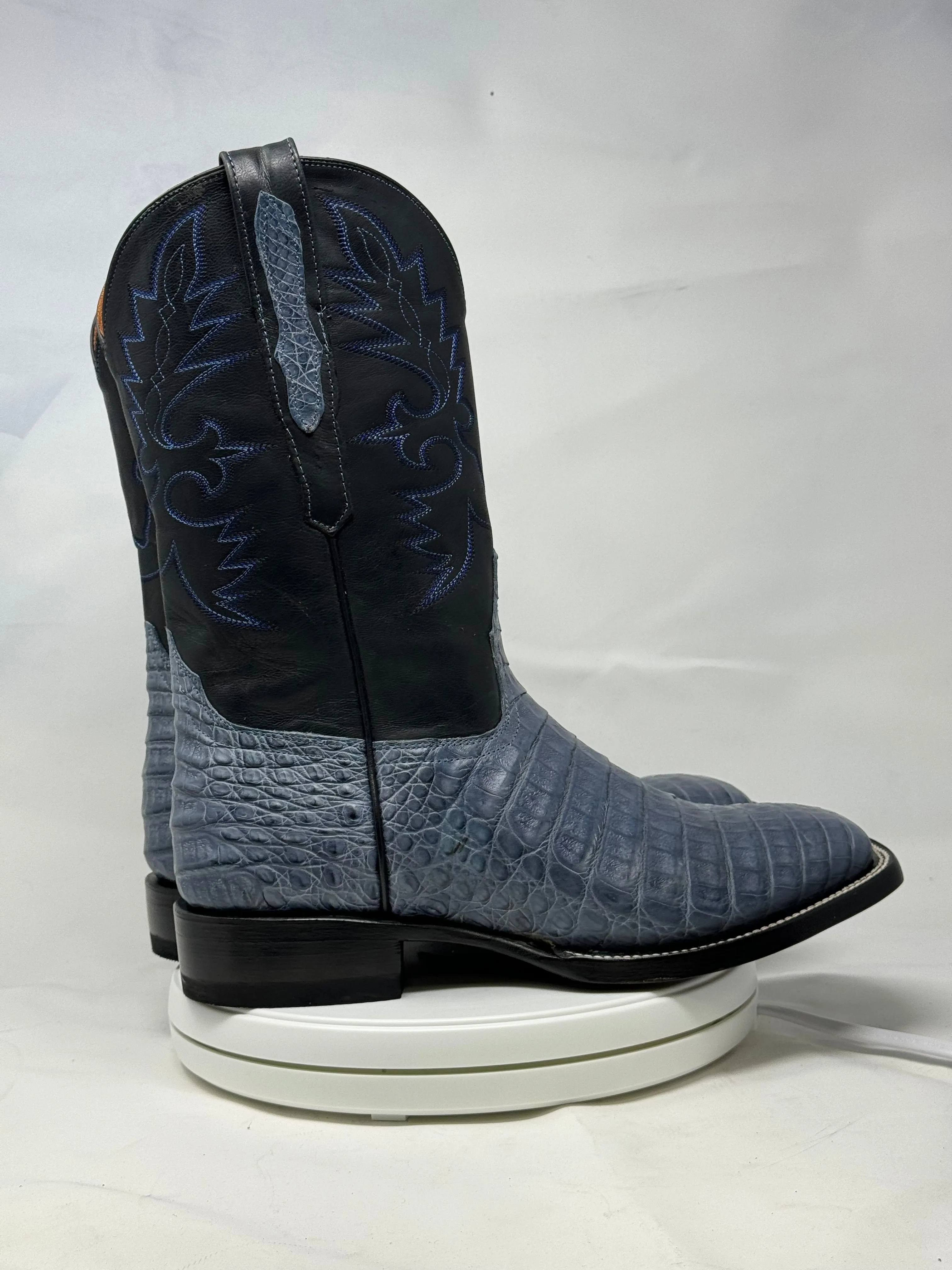 DJ2063 | Don Juan Boots Men's Caiman Belly Blue Jean H Toe P