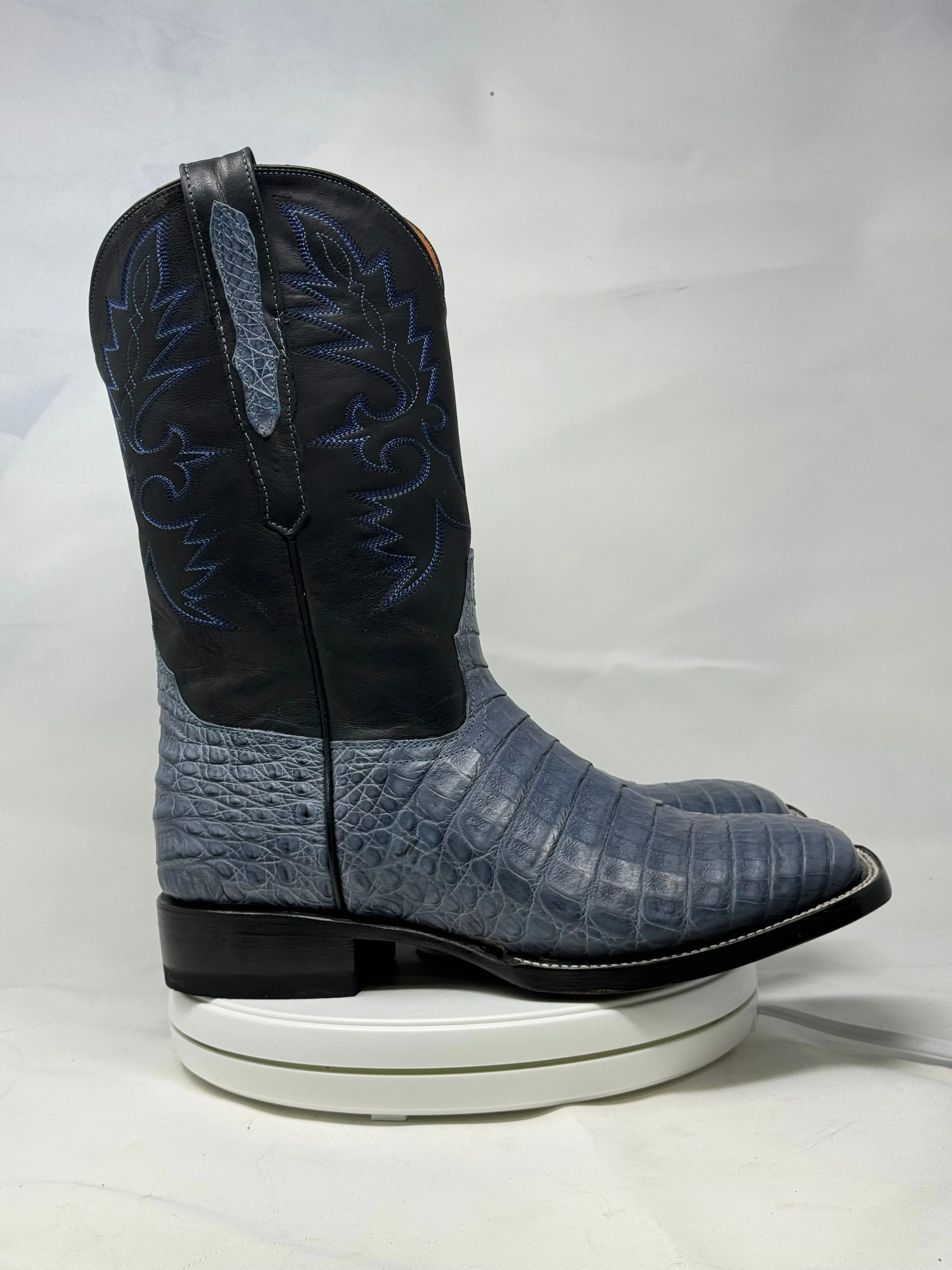 DJ2063 | Don Juan Boots Men's Caiman Belly Blue Jean H Toe P