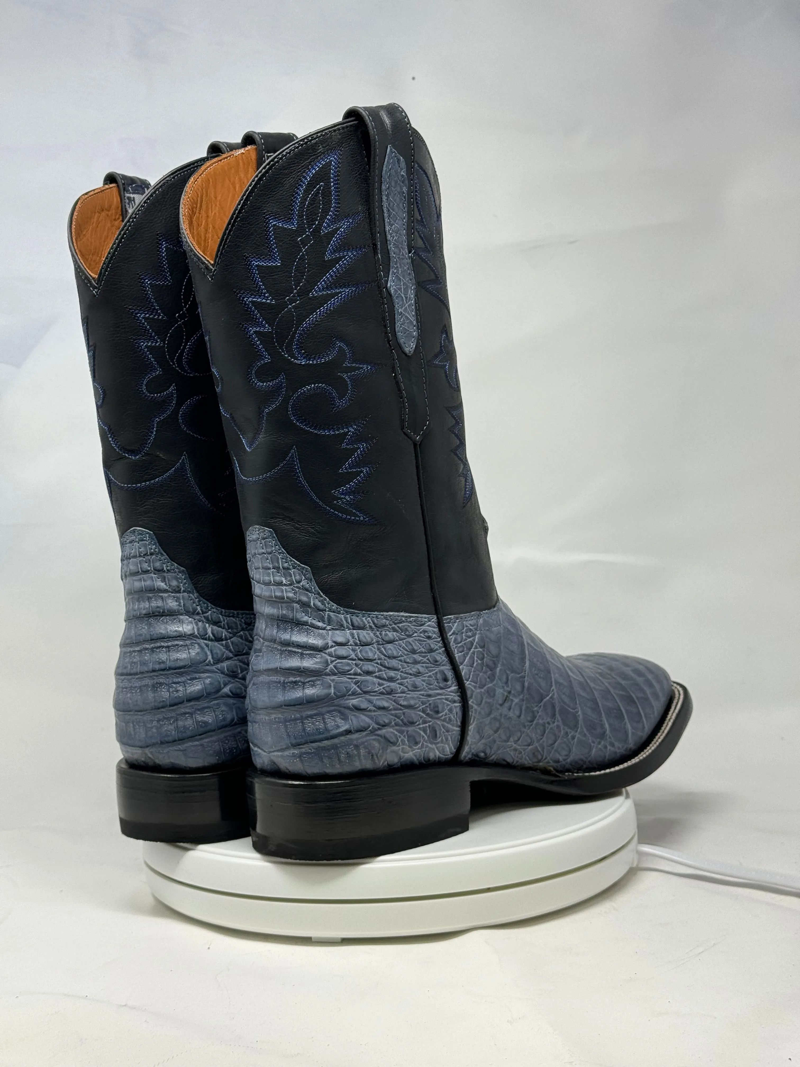 DJ2063 | Don Juan Boots Men's Caiman Belly Blue Jean H Toe P