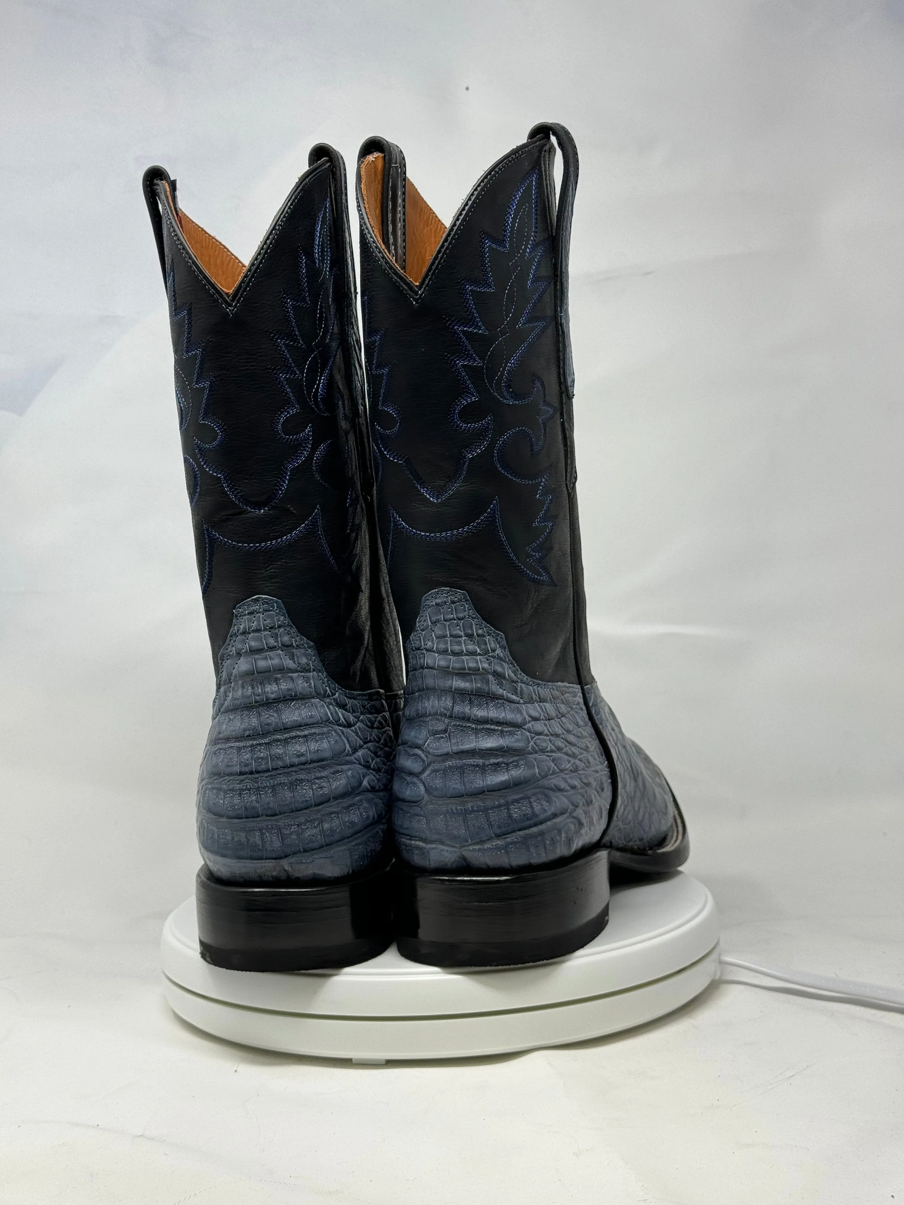 DJ2063 | Don Juan Boots Men's Caiman Belly Blue Jean H Toe P