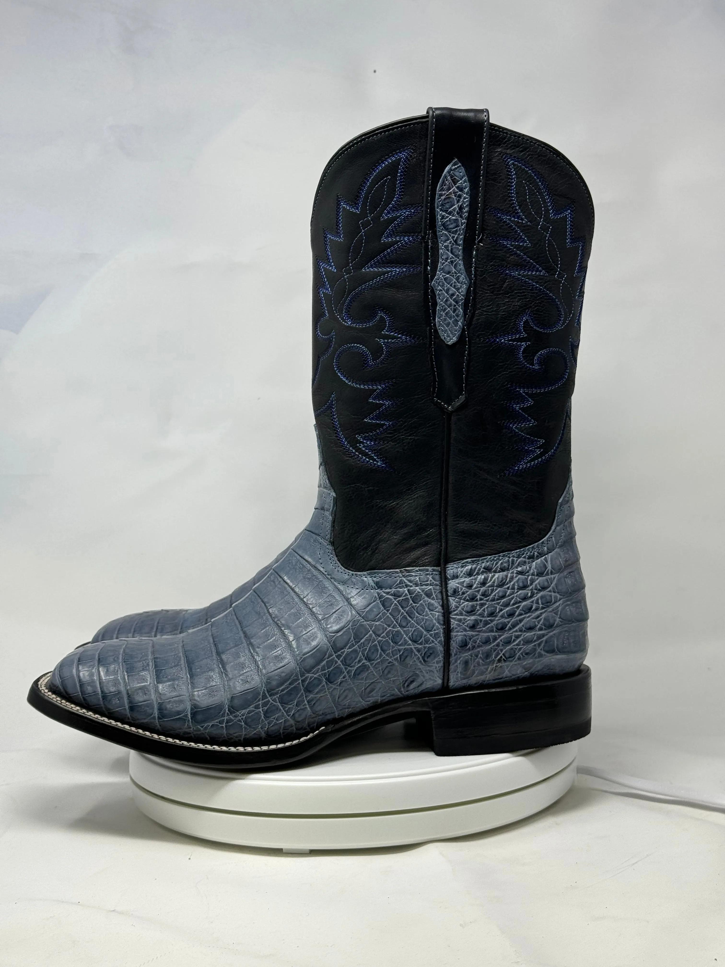 DJ2063 | Don Juan Boots Men's Caiman Belly Blue Jean H Toe P