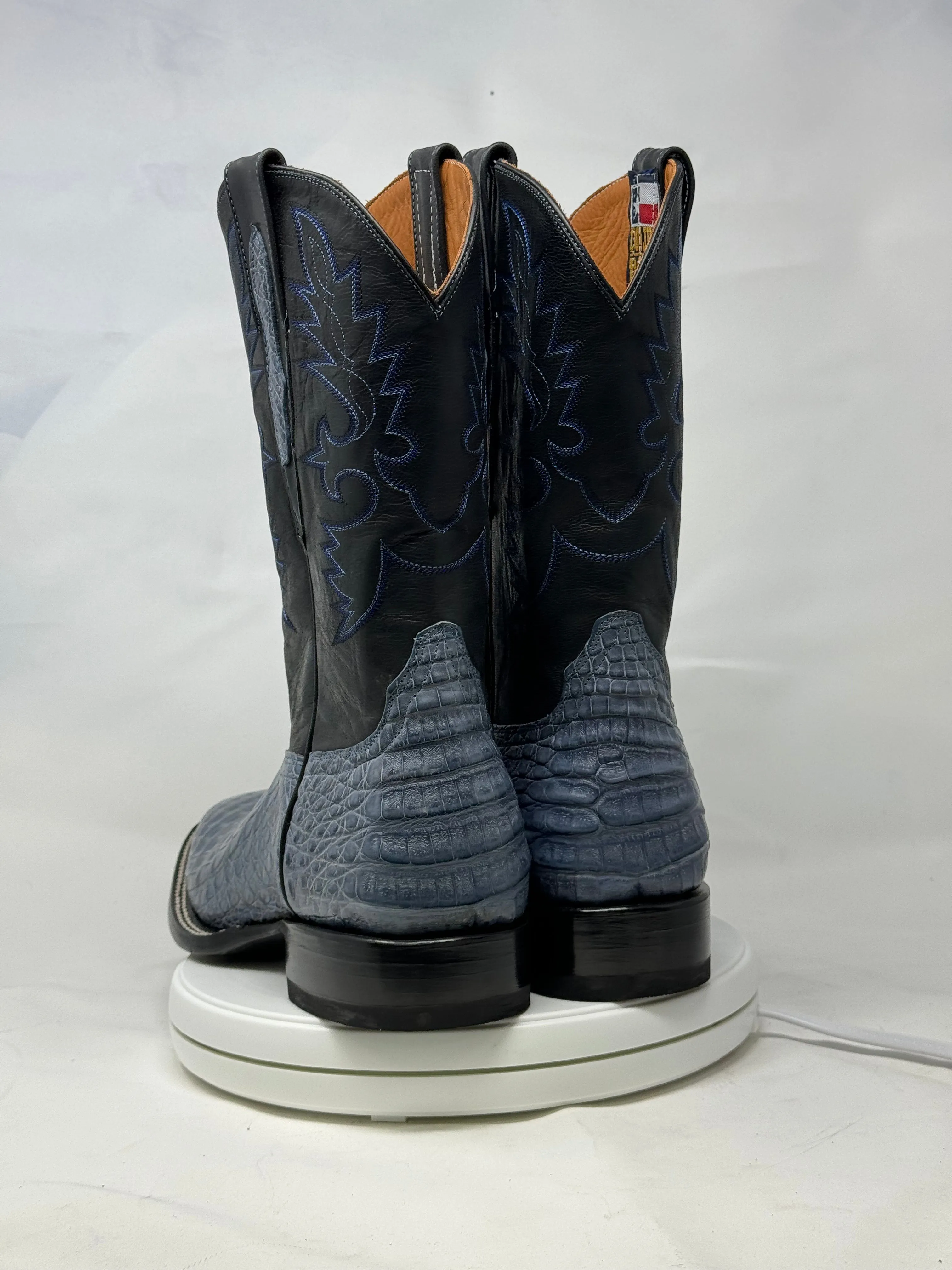 DJ2063 | Don Juan Boots Men's Caiman Belly Blue Jean H Toe P