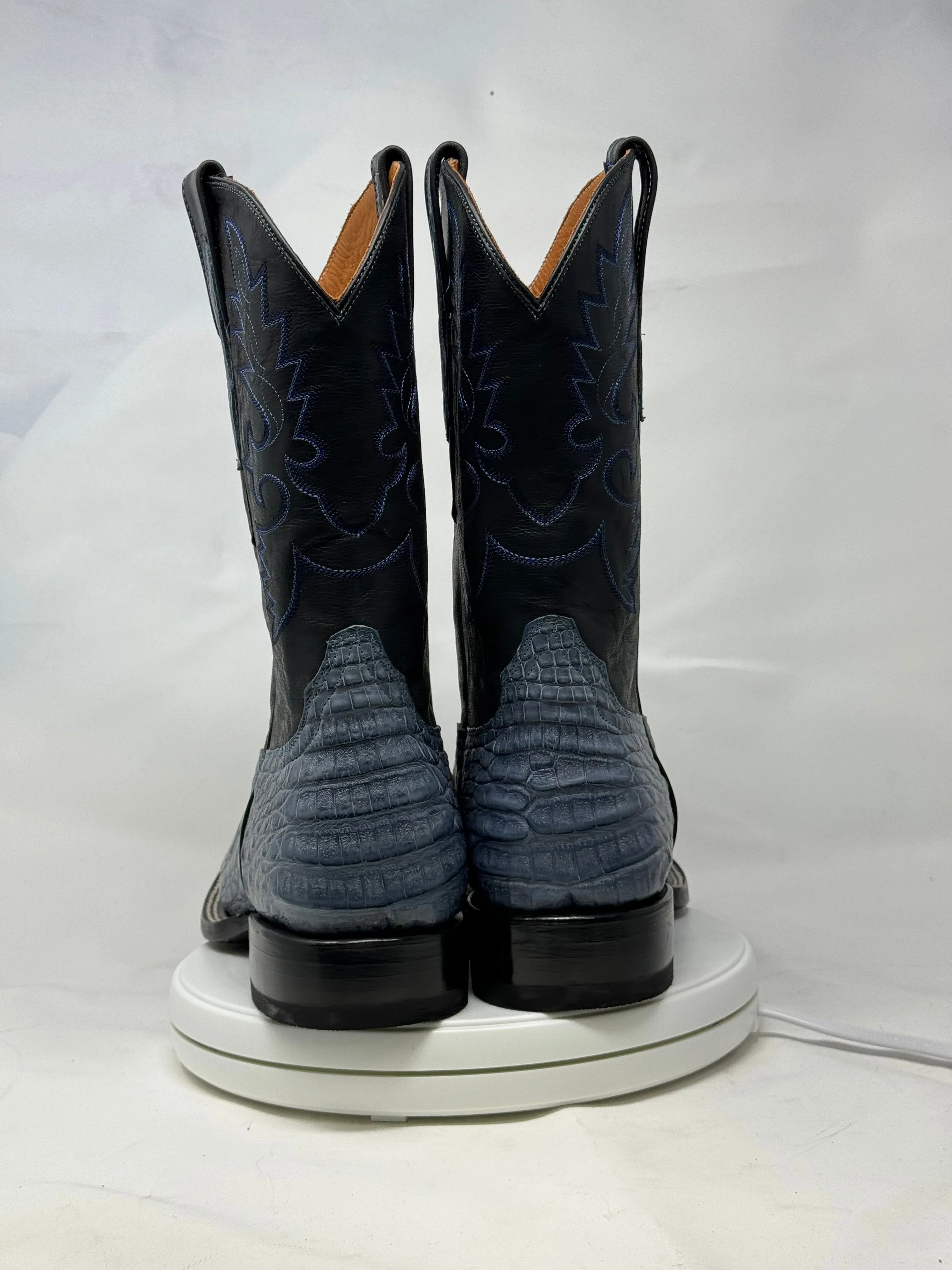 DJ2063 | Don Juan Boots Men's Caiman Belly Blue Jean H Toe P