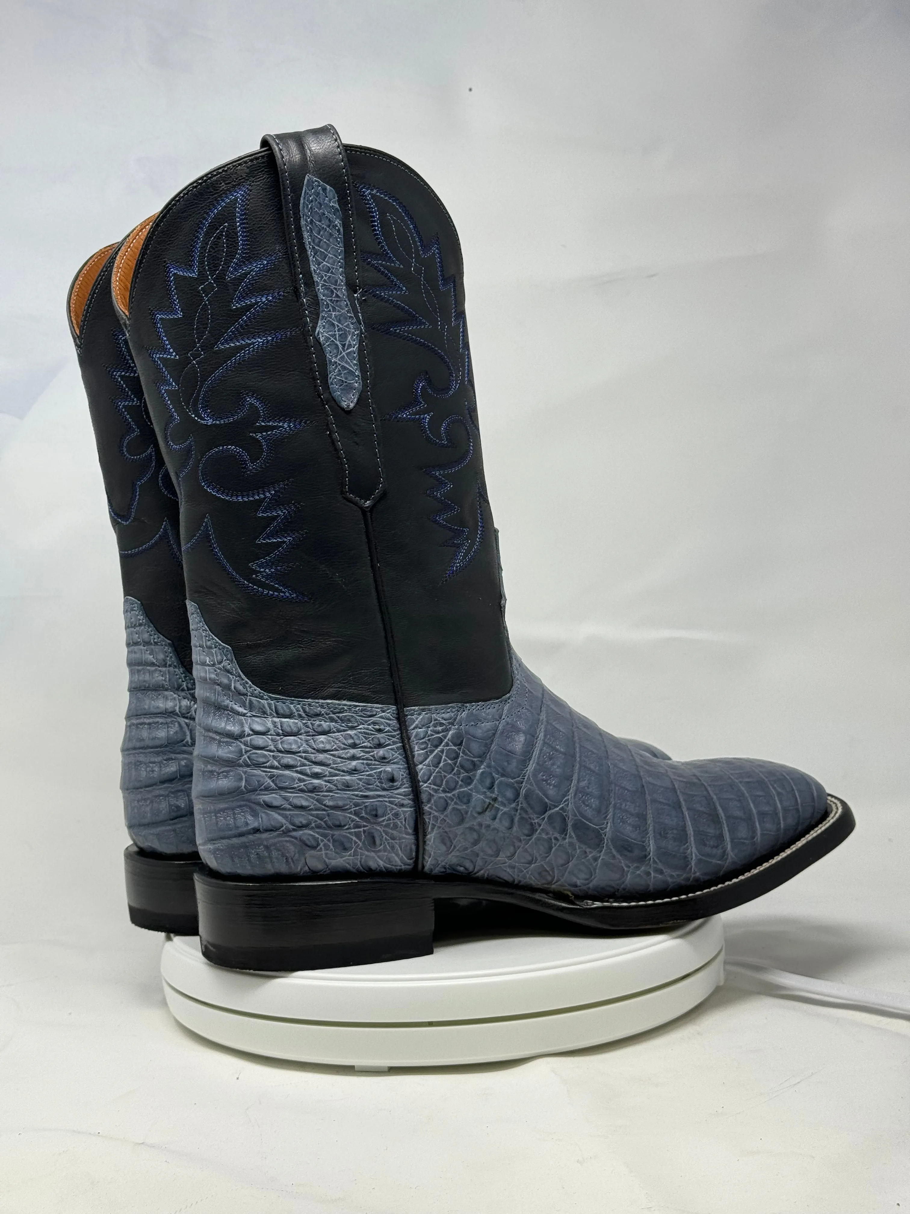 DJ2063 | Don Juan Boots Men's Caiman Belly Blue Jean H Toe P
