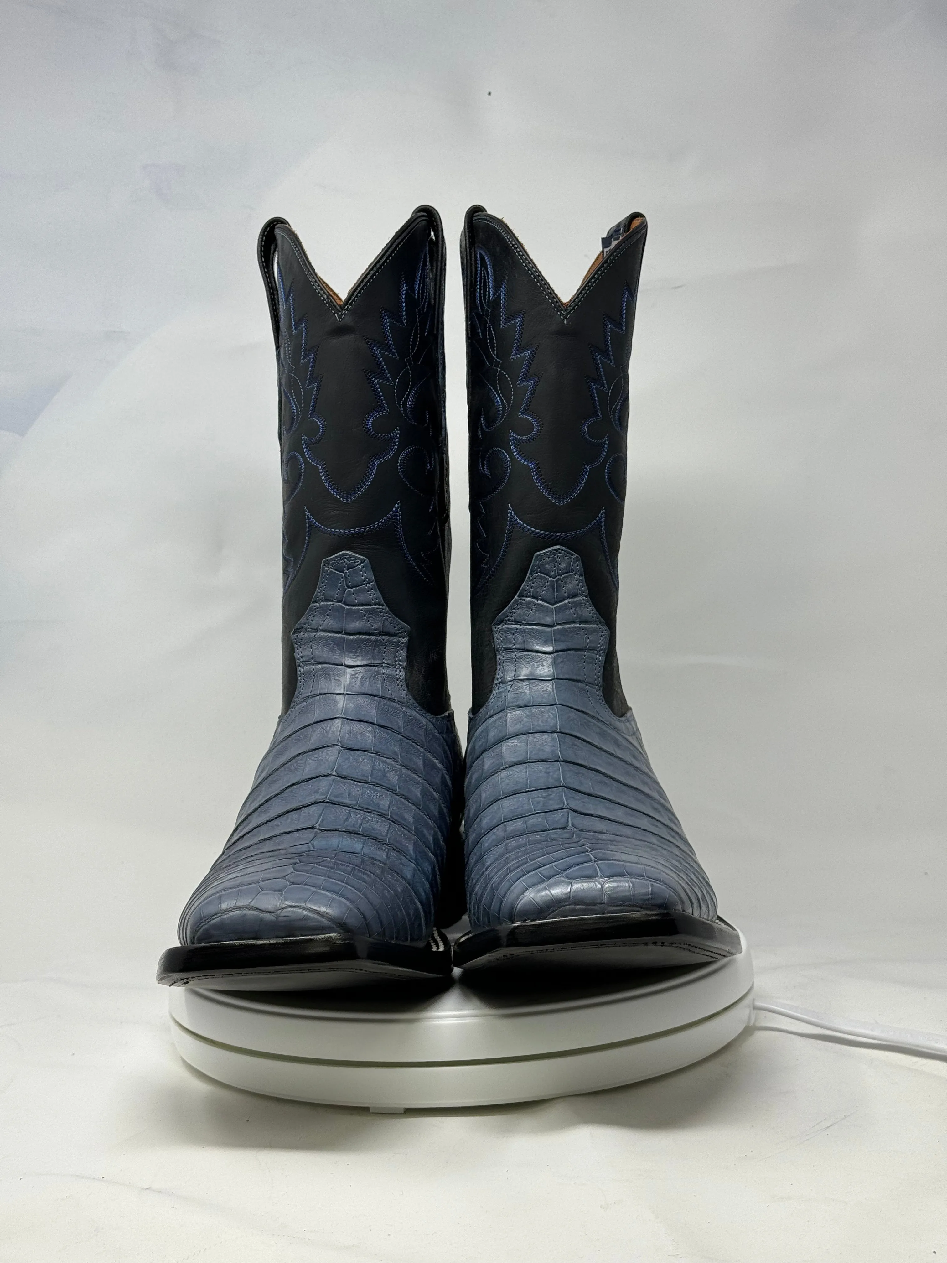 DJ2063 | Don Juan Boots Men's Caiman Belly Blue Jean H Toe P