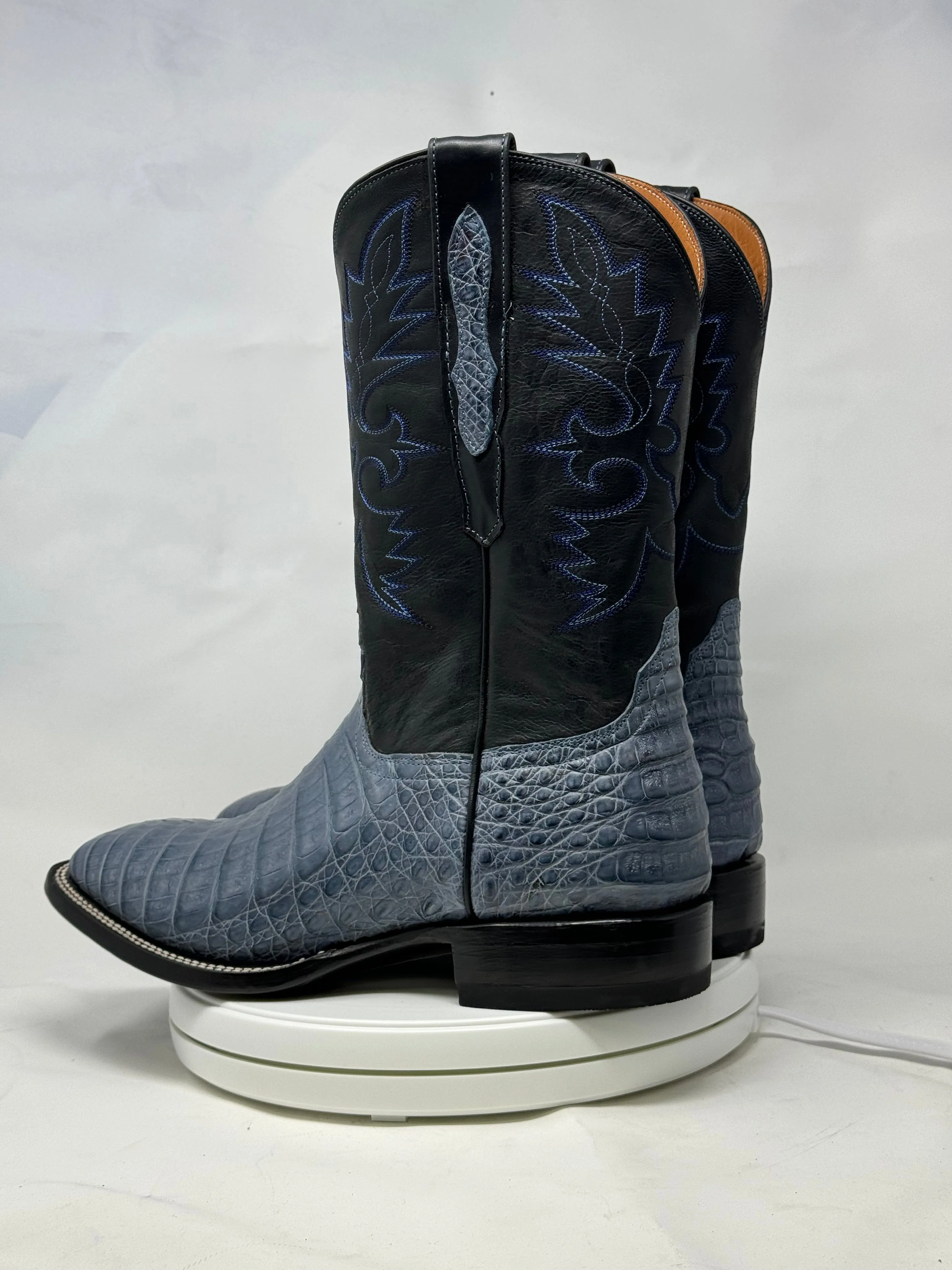 DJ2063 | Don Juan Boots Men's Caiman Belly Blue Jean H Toe P