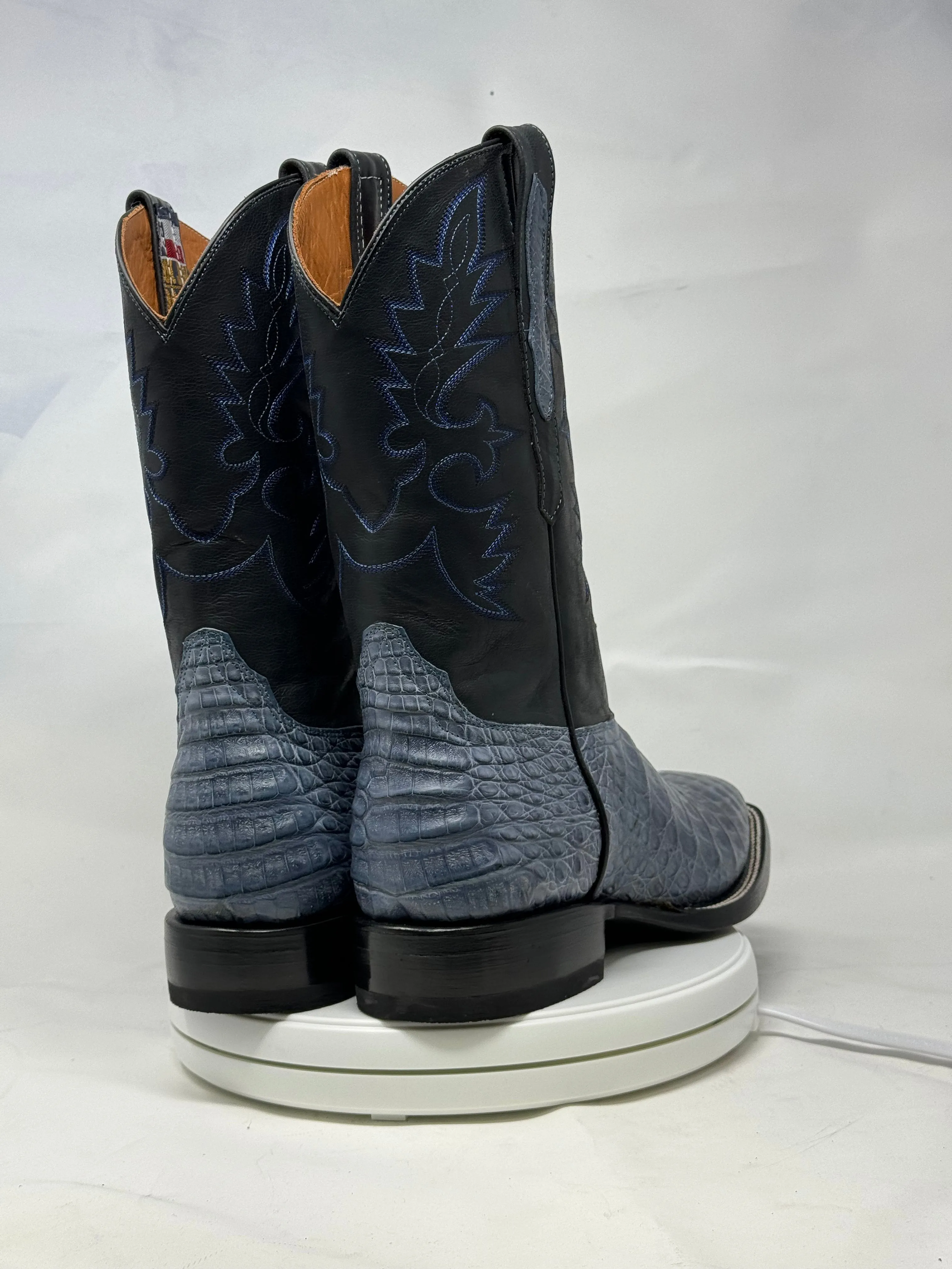 DJ2063 | Don Juan Boots Men's Caiman Belly Blue Jean H Toe P