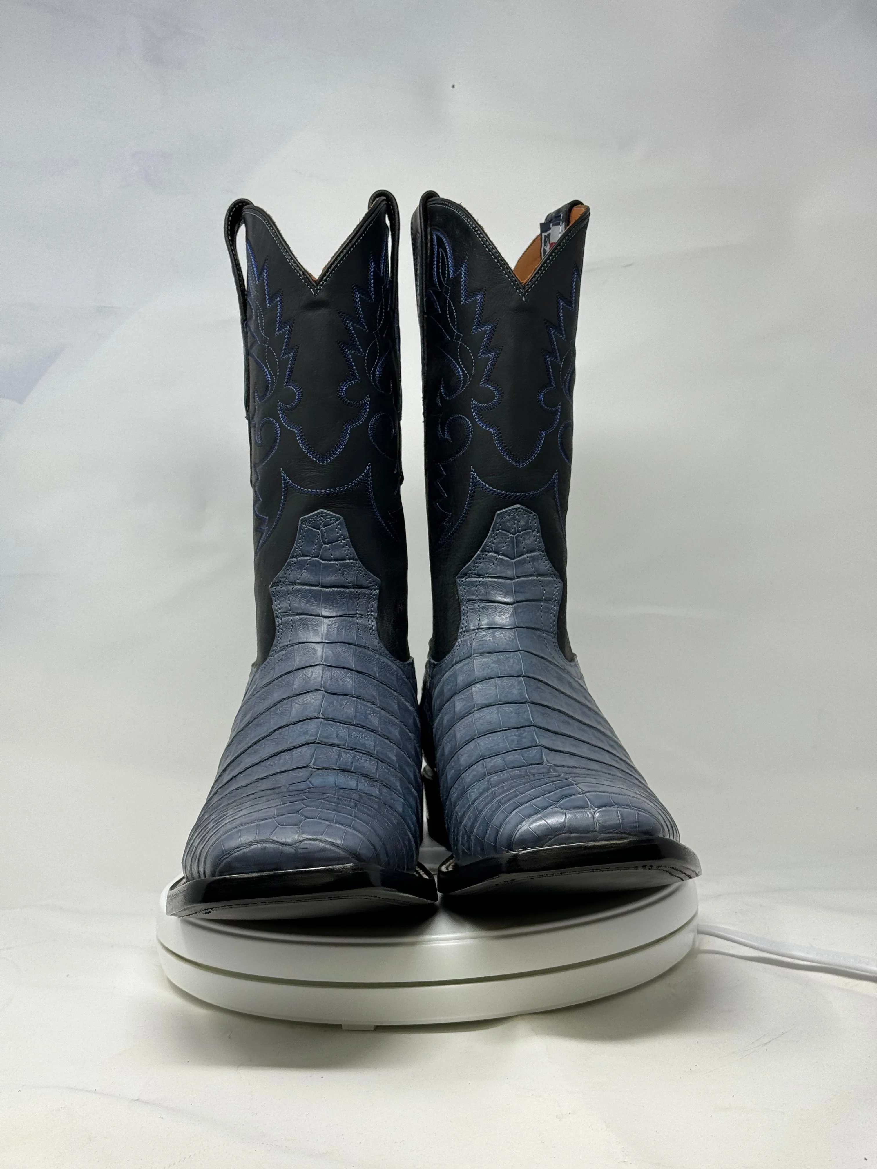 DJ2063 | Don Juan Boots Men's Caiman Belly Blue Jean H Toe P