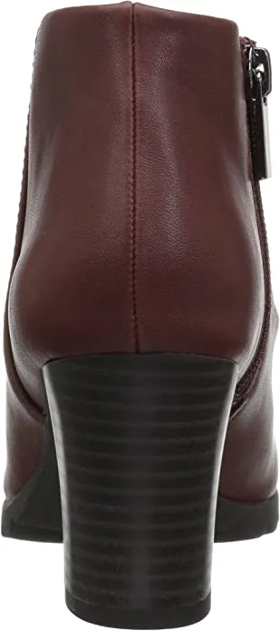 Easy Street Women's Breena Ankle Bootie, Brown, 9 M US
