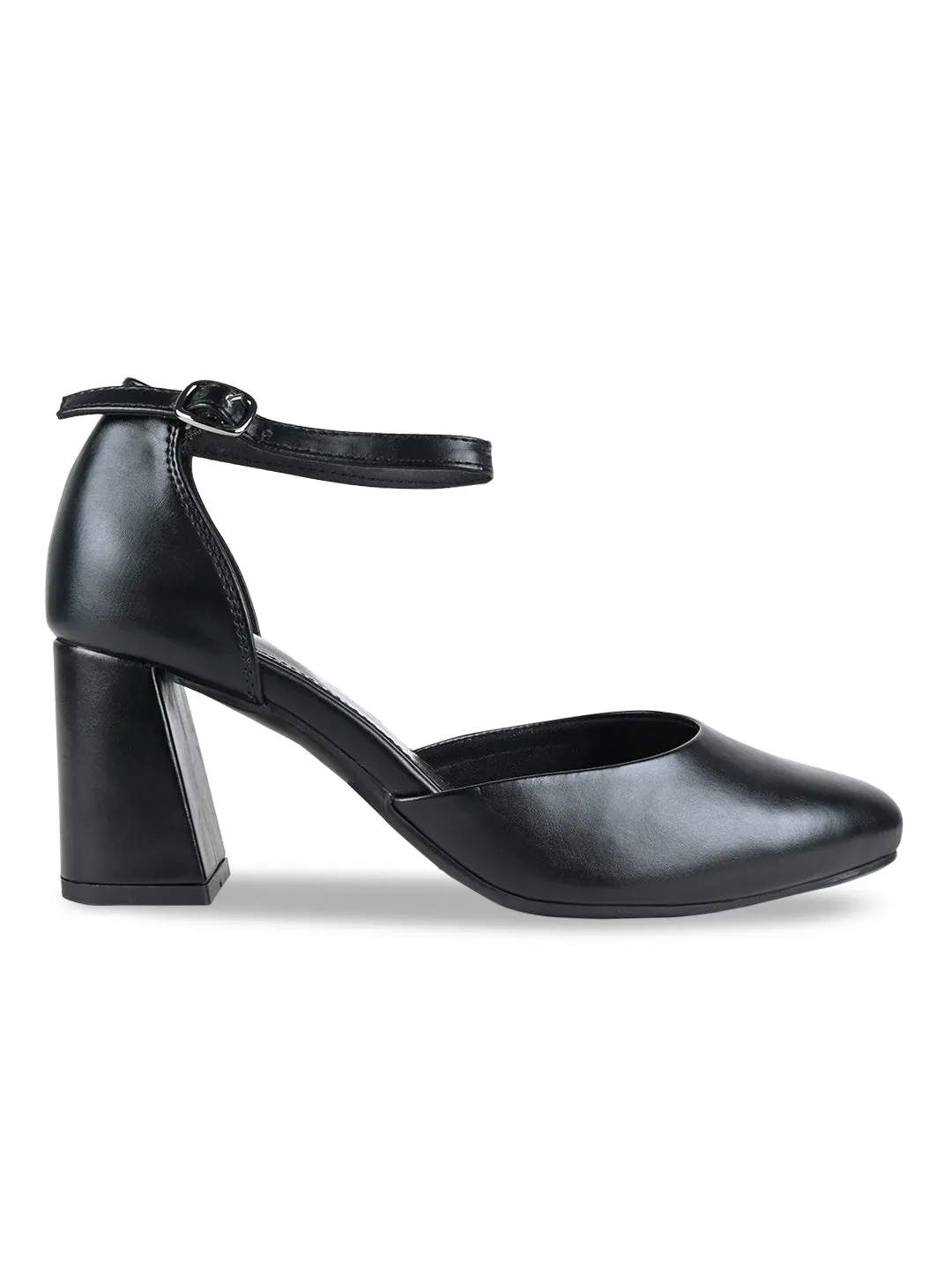 Empower By Rocia Black Women Closed Toe High Heeled Sandals