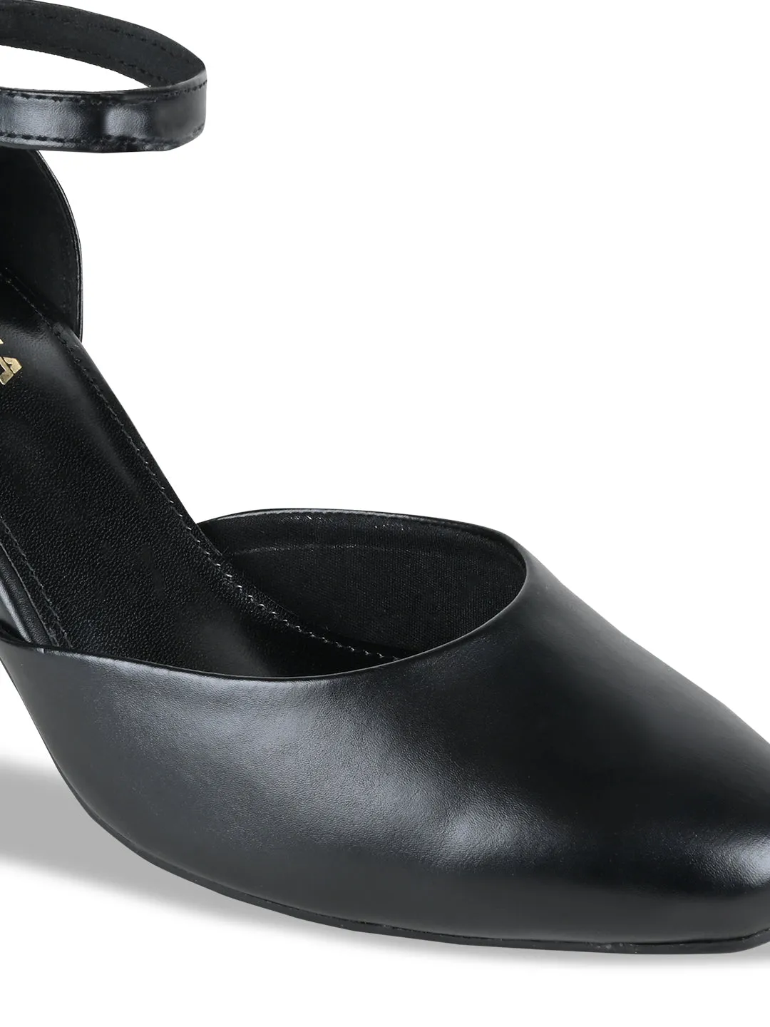 Empower By Rocia Black Women Closed Toe High Heeled Sandals