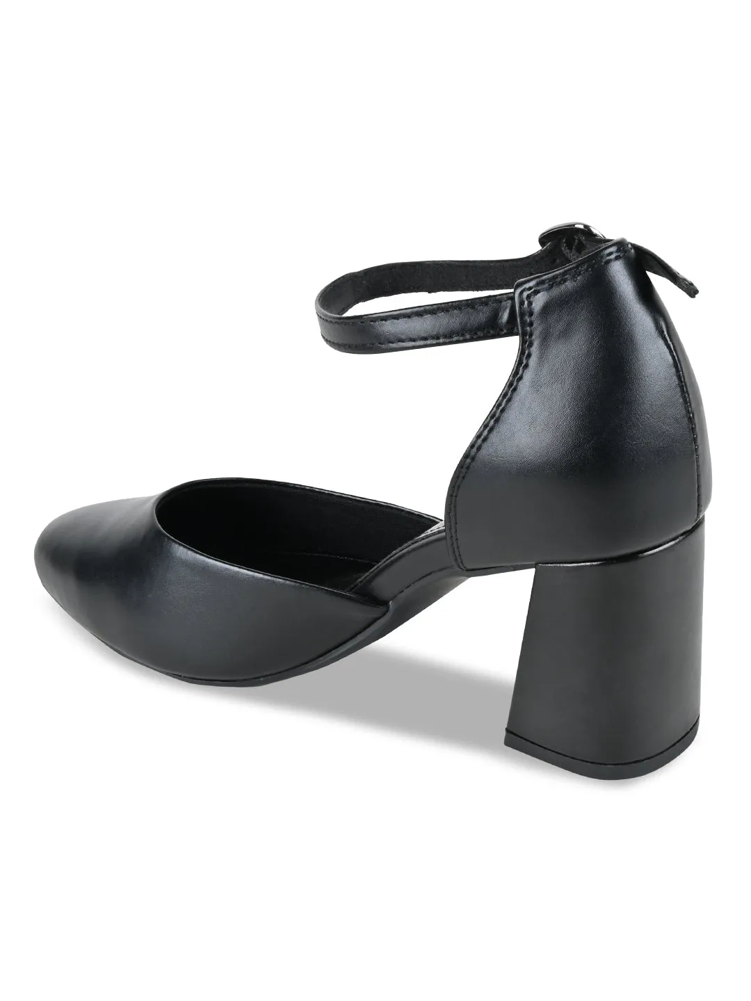 Empower By Rocia Black Women Closed Toe High Heeled Sandals