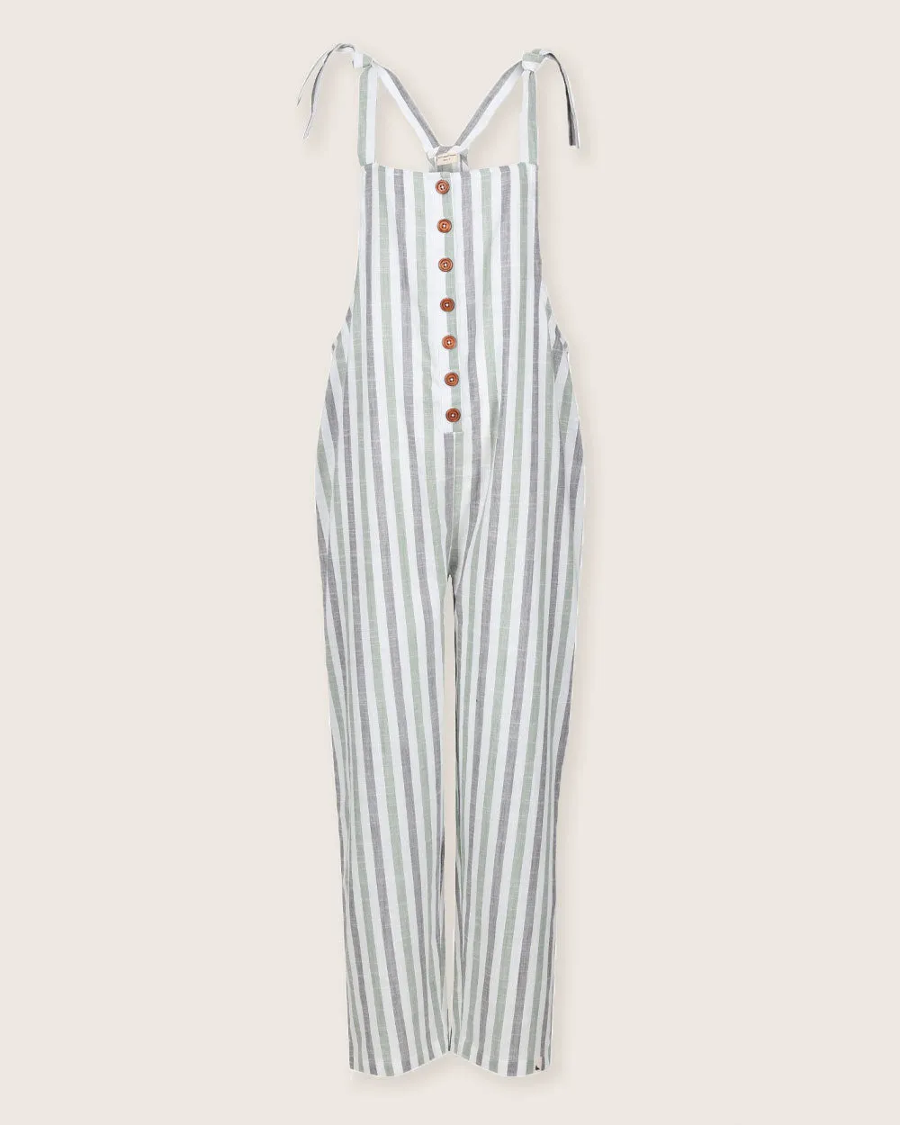 Erin Multicolour Stripe Print Dungarees