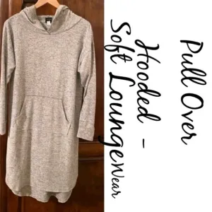 ❤️Felina Small Gray Hooded Lounge/Sleep Dress