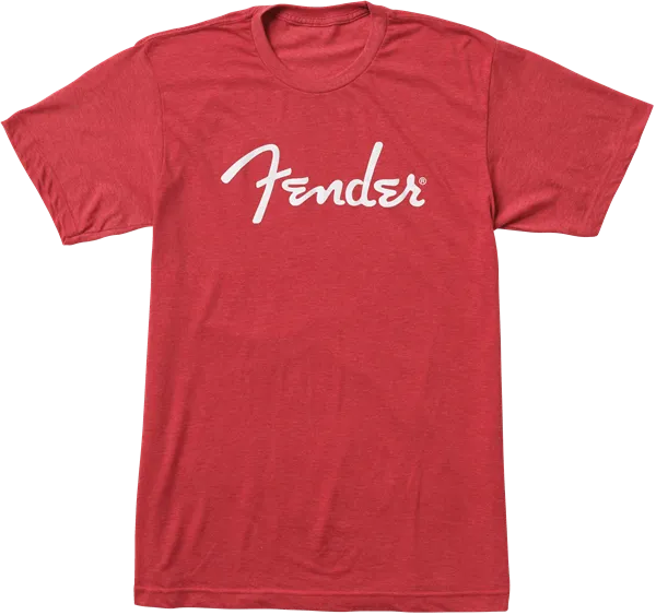 Fender Spaghetti Logo T-Shirt, Heather Red, XXL