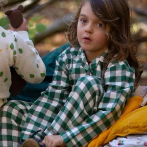 Fern Green Check Flannel PJs