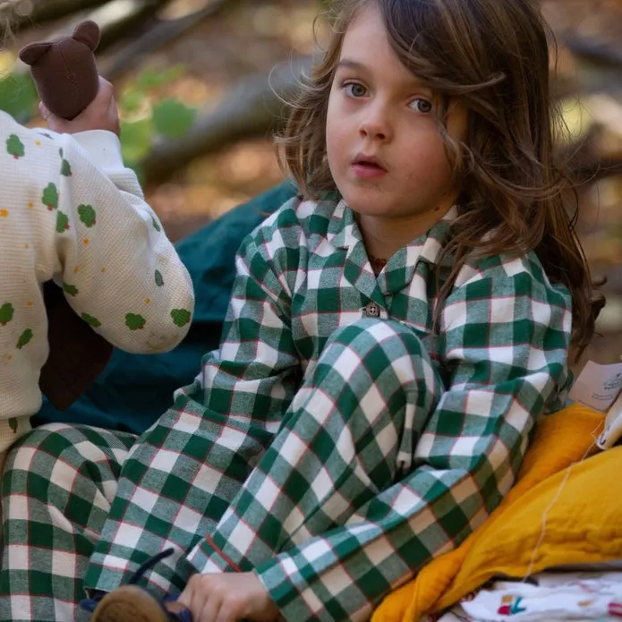 Fern Green Check Flannel PJs