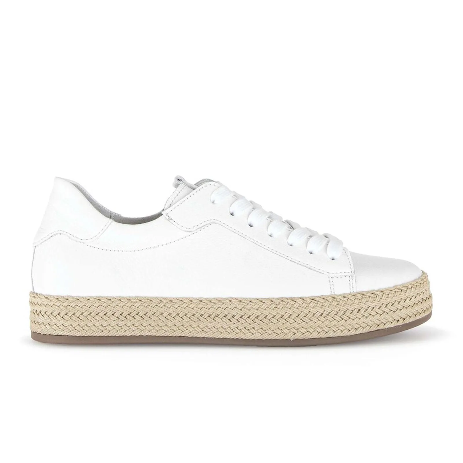 Gabor 63270 Braided Jute Sneaker (Women) - Cervo/Weiss/Jute