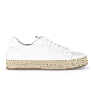 Gabor 63270 Braided Jute Sneaker (Women) - Cervo/Weiss/Jute