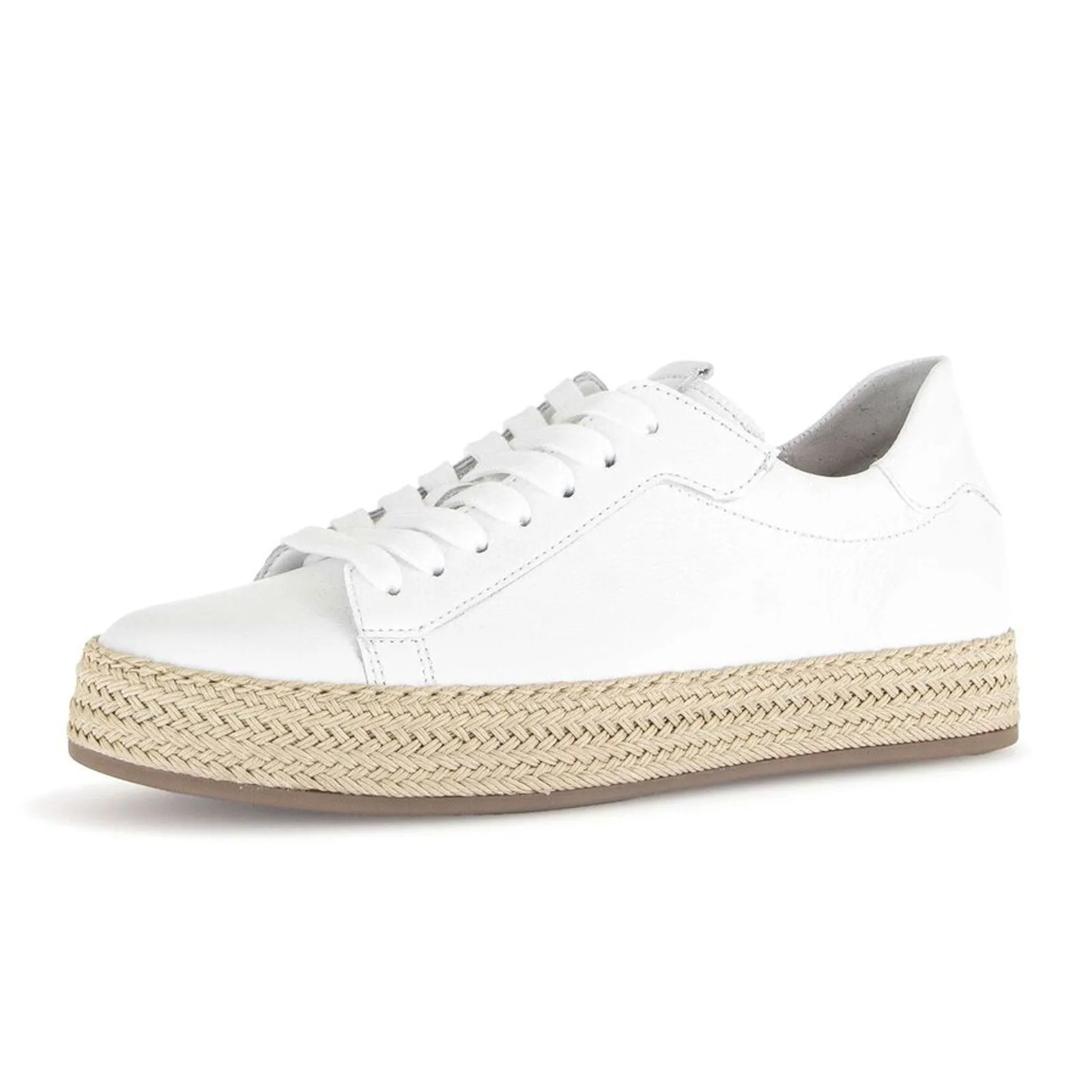 Gabor 63270 Braided Jute Sneaker (Women) - Cervo/Weiss/Jute