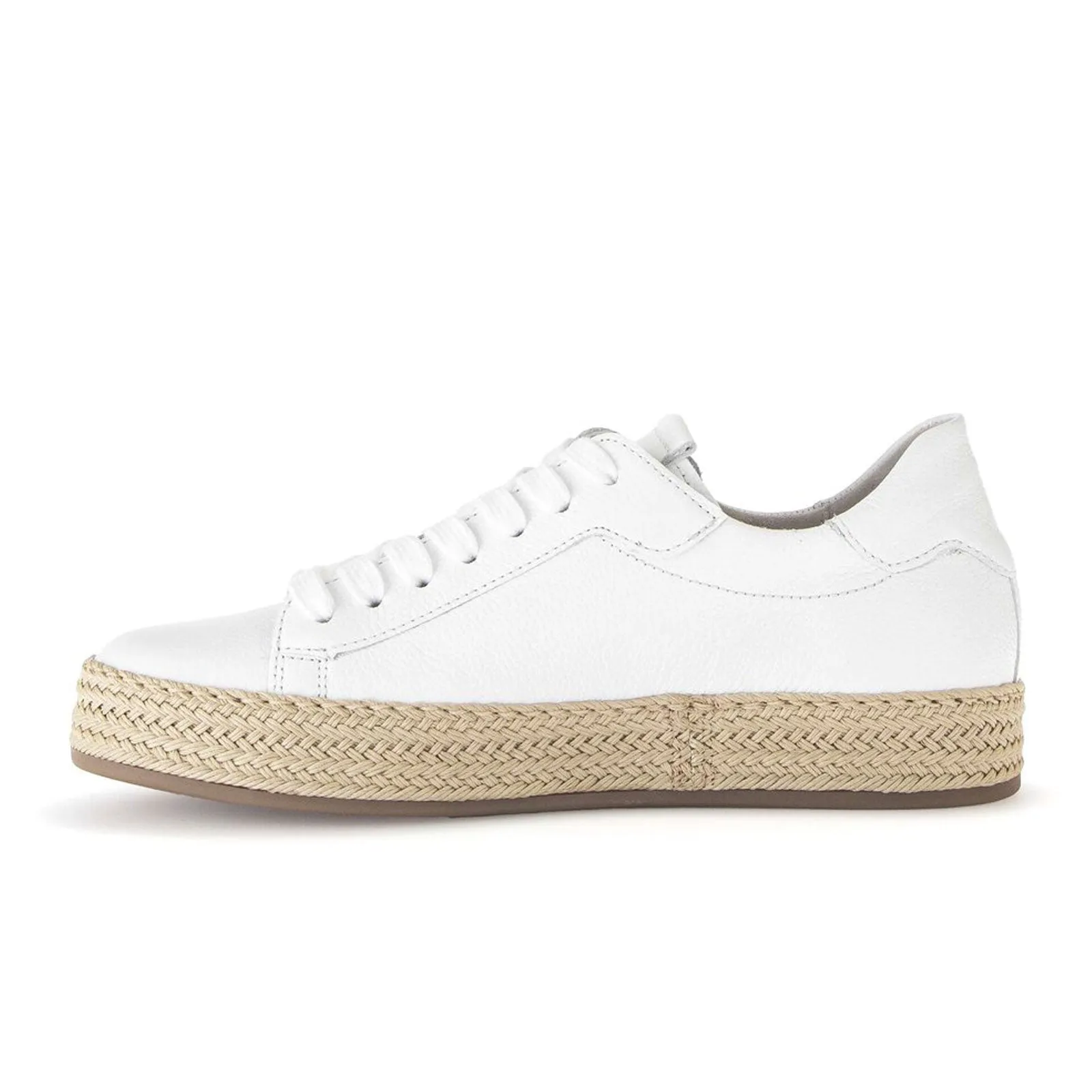 Gabor 63270 Braided Jute Sneaker (Women) - Cervo/Weiss/Jute