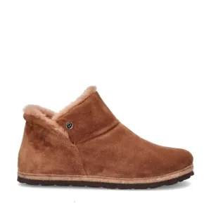 'Gardena' women's indoor home boot - brown