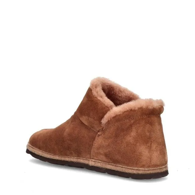 'Gardena' women's indoor home boot - brown