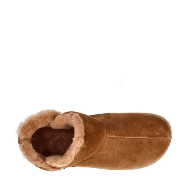 'Gardena' women's indoor home boot - brown