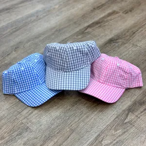 Gingham Baseball Hat / Cap