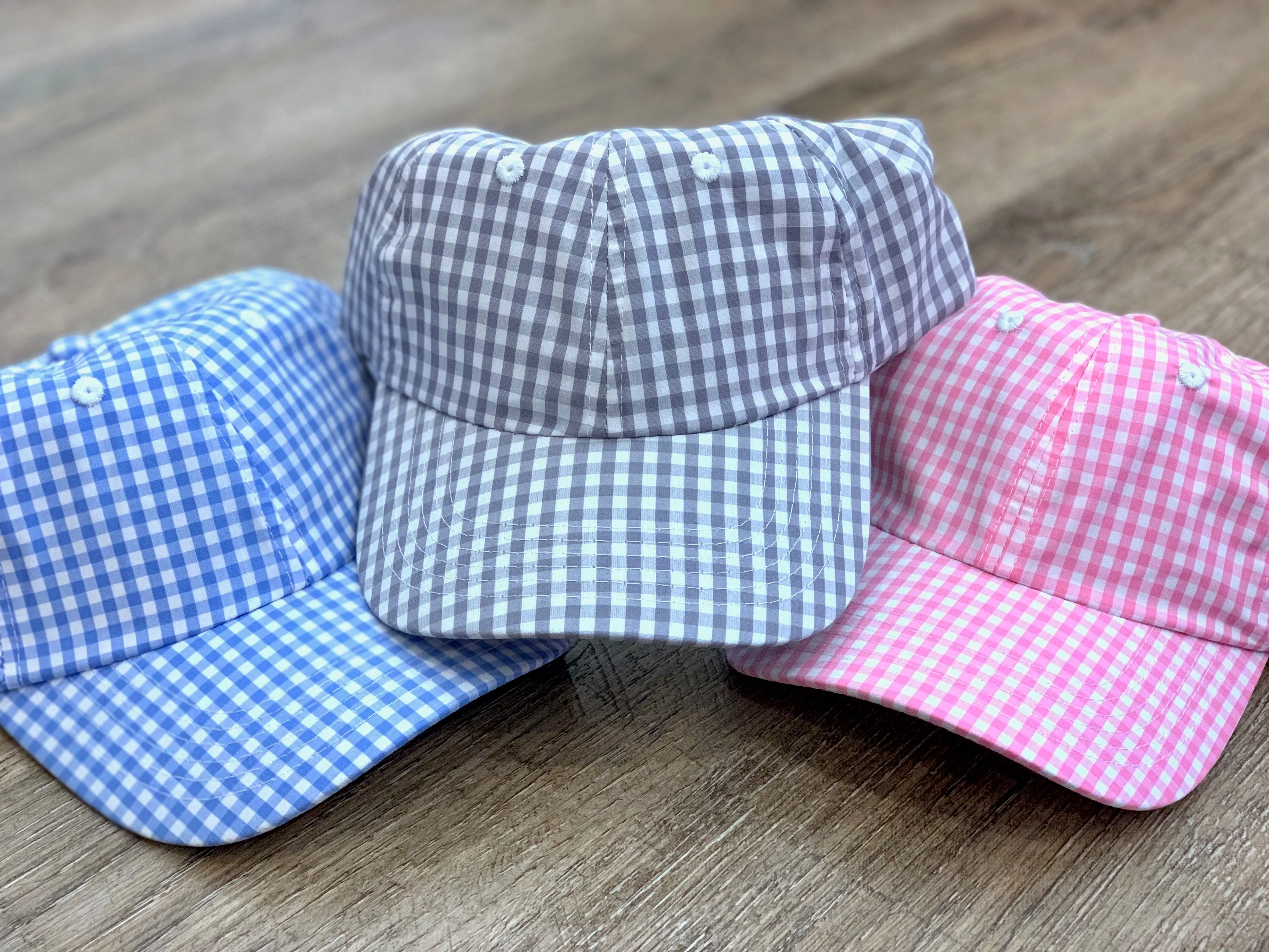 Gingham Baseball Hat / Cap