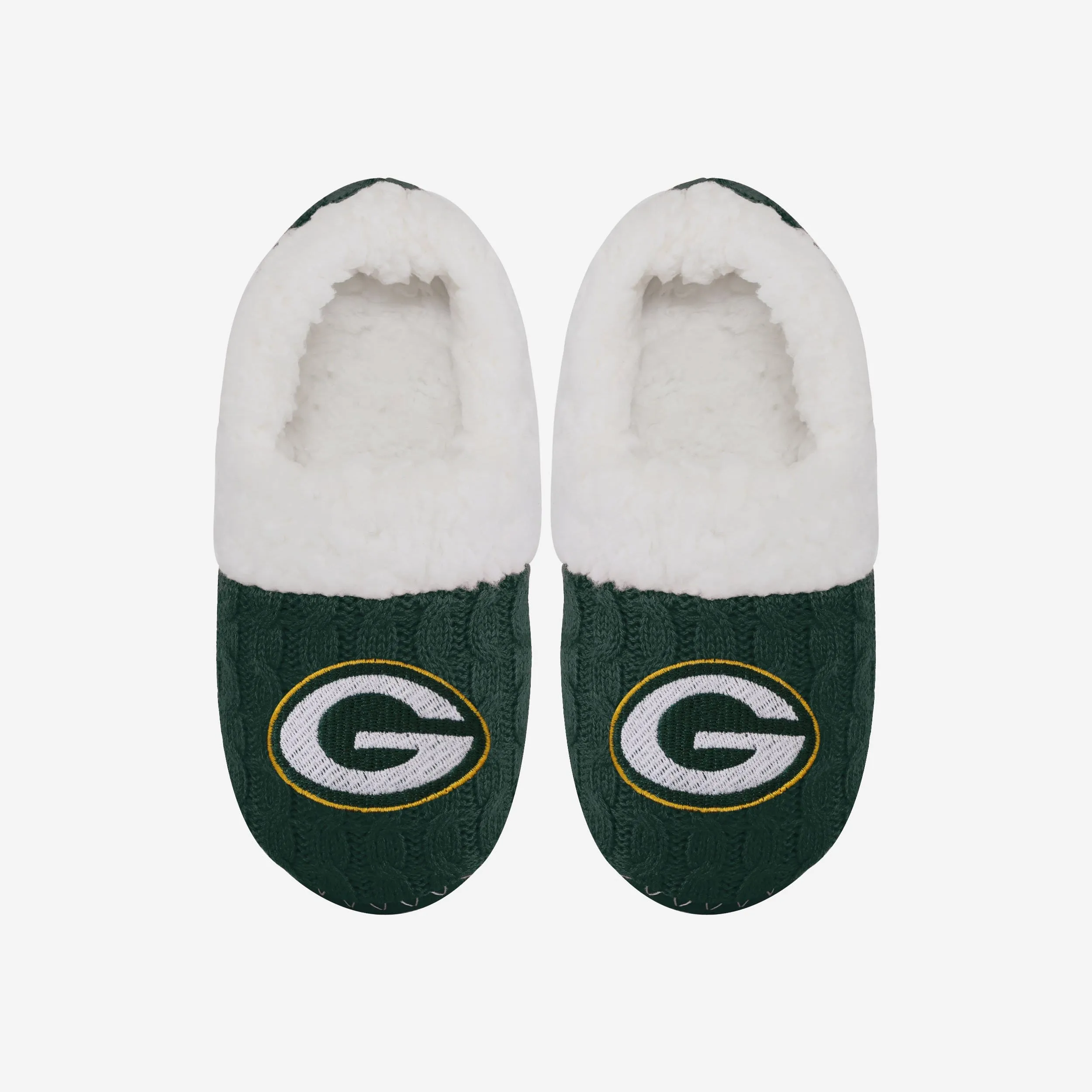 Green Bay Packers Womens Team Color Moccasin Slipper