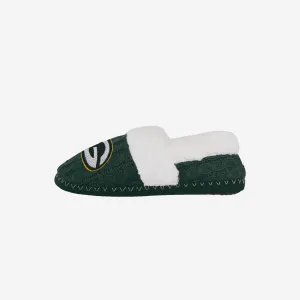 Green Bay Packers Womens Team Color Moccasin Slipper