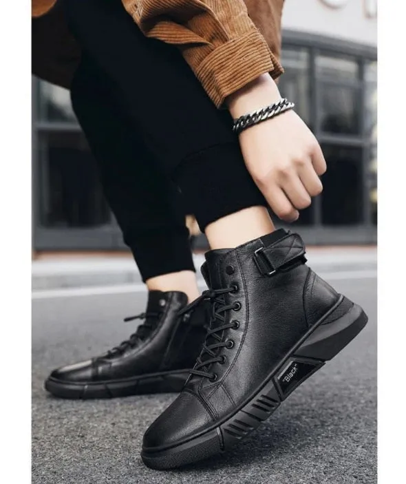 GS Winter Walk | Robuuste leer-look sneaker-laars voor heren