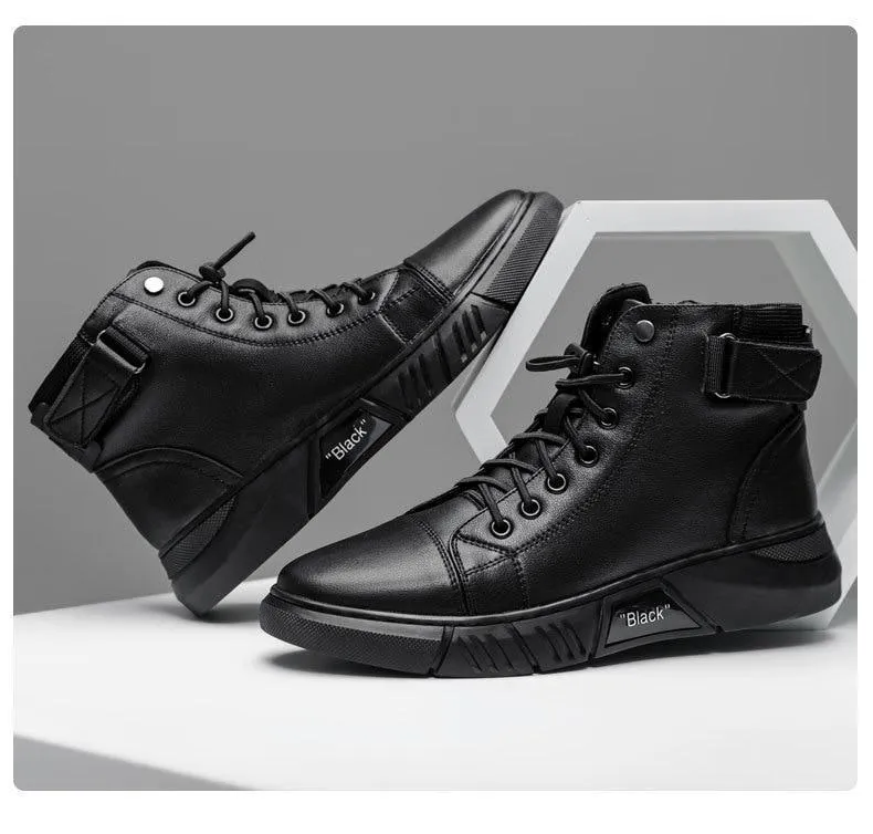 GS Winter Walk | Robuuste leer-look sneaker-laars voor heren