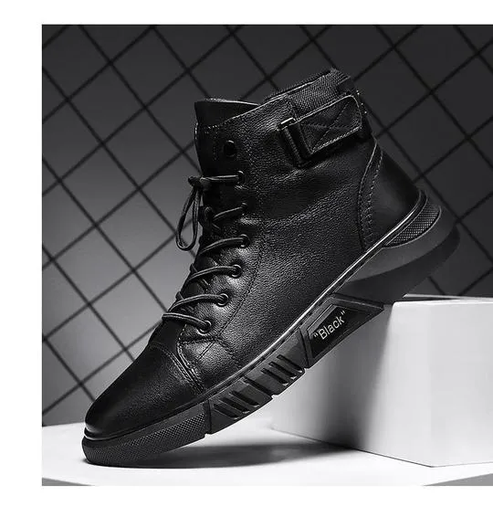 GS Winter Walk | Robuuste leer-look sneaker-laars voor heren