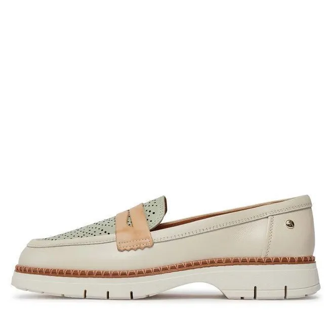 'Henares' women's moccasin - off white mix