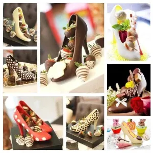 High Heels Chocolate Shoe 1 Piece Mold Kitchen Accessories Unique Design Perfect Sweets Heel Maker Excellent Woman Gift