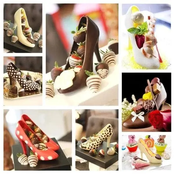 High Heels Chocolate Shoe 1 Piece Mold Kitchen Accessories Unique Design Perfect Sweets Heel Maker Excellent Woman Gift