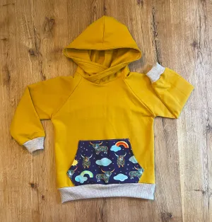 Highland Cow Hoodie - Age 6