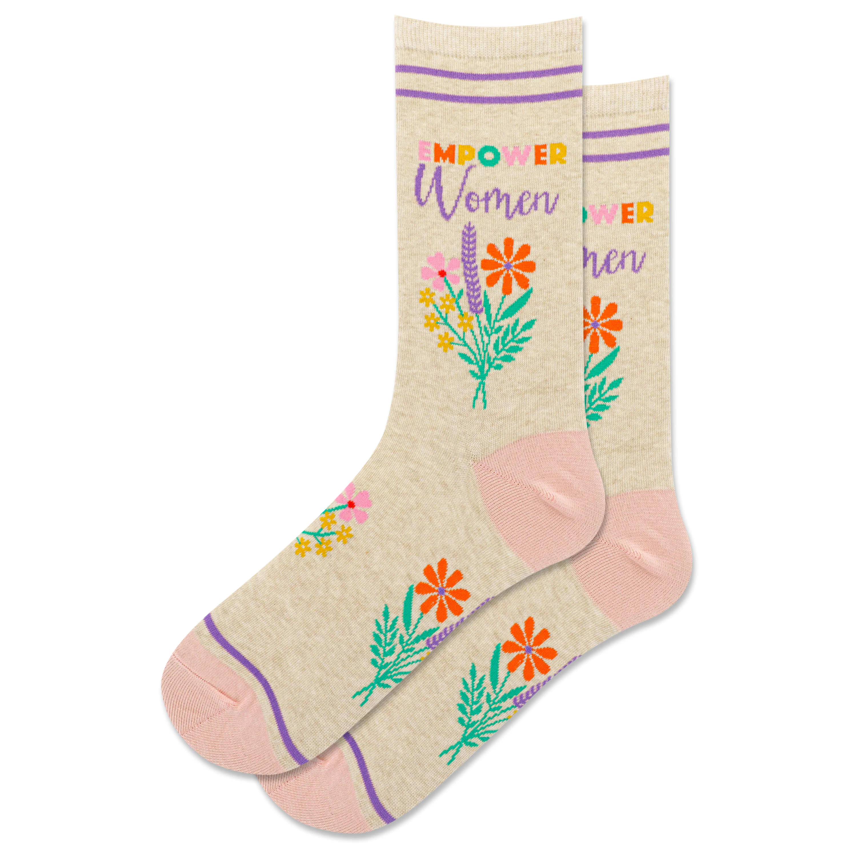 HOTSOX Women's Empower Women Crew Sock