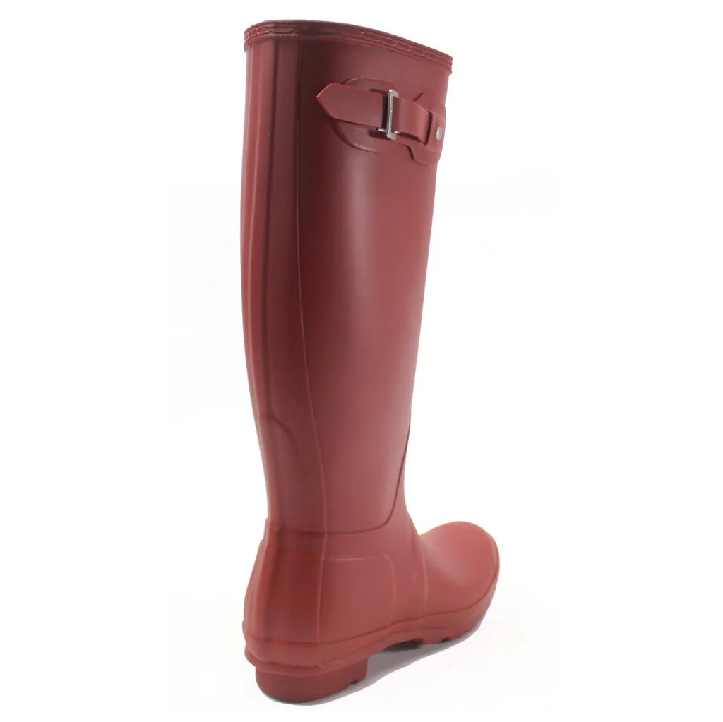 Hunter Original Tall Rubber Women's Wellington Boots - Red