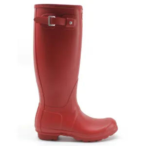 Hunter Original Tall Rubber Women's Wellington Boots - Red