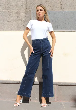 Isla High Waist Front Seam Tailored Jeans