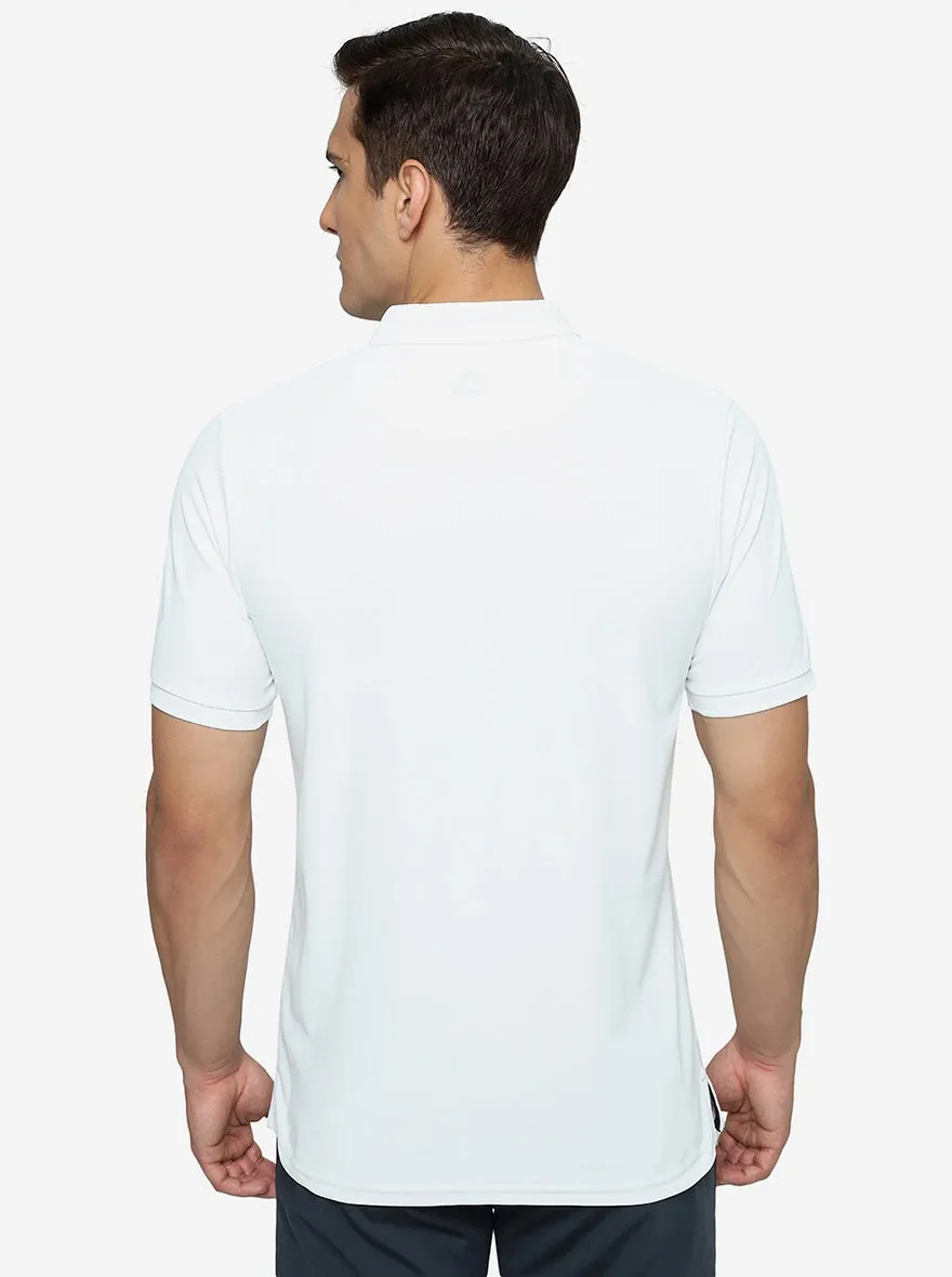 Ivory Solid Slim Fit T-Shirt | Jade Play
