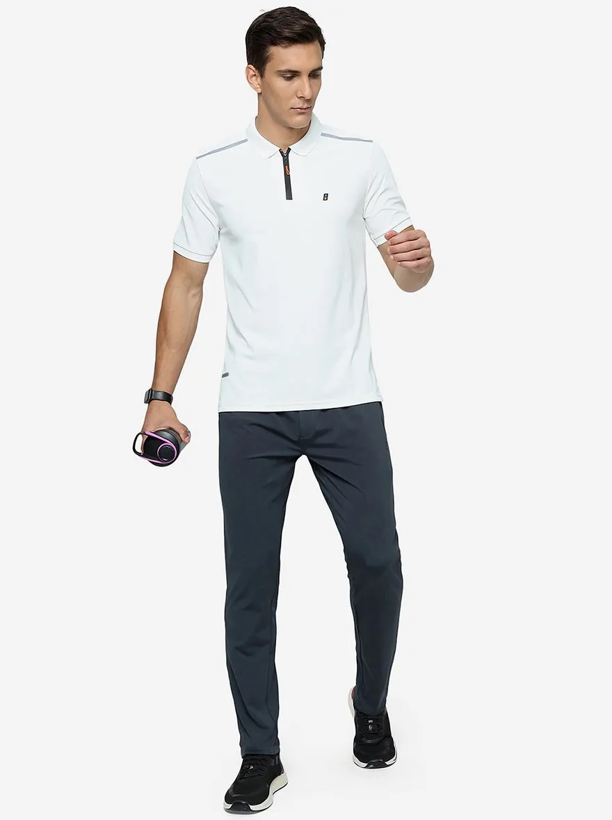 Ivory Solid Slim Fit T-Shirt | Jade Play