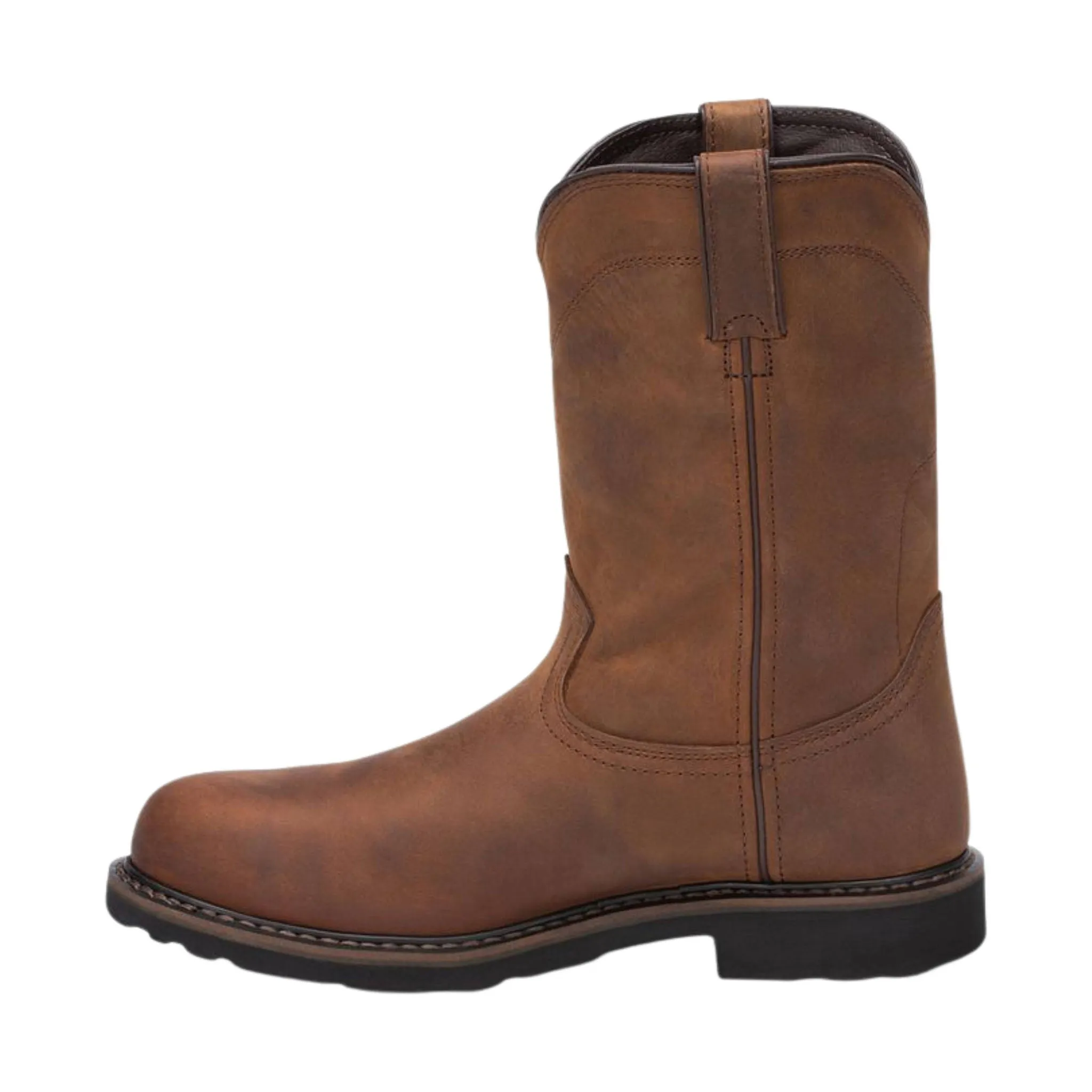Justin Men's 11 Inch Drywall Wyoming Waterproof Steel Toe Work Boots - Brown